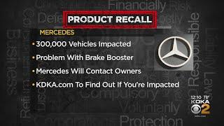 Mercedes-Benz recalling 300,000 vehicles due to potential problems with brake boosters