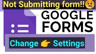 google forms something went wrong'' when submitting