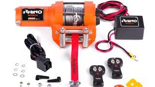 rhino 3000 lb orange winch unboxing and fit review good buy or money waste...