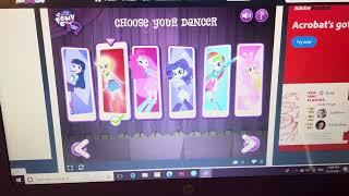 My Little Pony Equestria girls fall formal dance off old flash game ￼