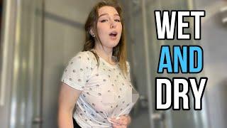 [4K] | Dry vs Wet with Kiki (2024) | See- through clothes review
