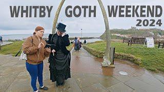 Whitby Walk UK - Whitby Goth Weekend 2024 - Whitby Walking Tour 4K - Saturday 27th April 2024