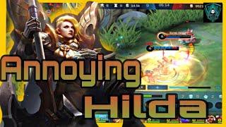 Mobile Legends Hilda Gameplay 2020 | Annoying Hilda Tank | Tank Hilda Guide 2020