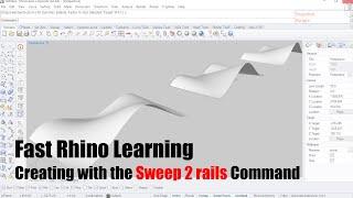 sweep 2 rails - Fast rhino learning