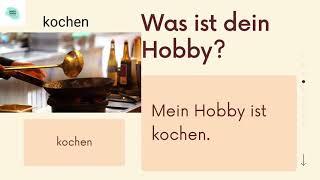 Hobbys Deutsch A1  #Hobbys #freizeitaktivitäten #deutschlernen اللغة الألمانية للمبتدئين