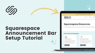 How to set up your announcement bar in Squarespace // Squarespace Announcement Bar Tutorial