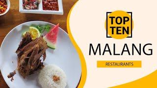 Top 10 Best Restaurants to Visit in Malang | Indonesia - English