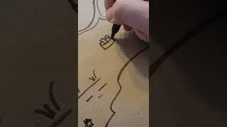 Drawing fantasy map icons (towns and cities)  #Shorts #DnD