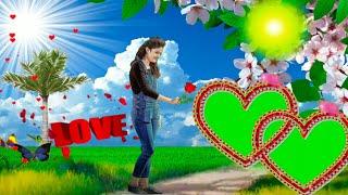 green screen love romantic background video effect || love green screen video