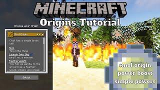 Creating a Minecraft Origin