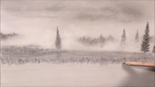 Drawing The Weather: Foggy Landscape part 1