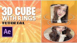 3d cube with rings after effects tutorial!