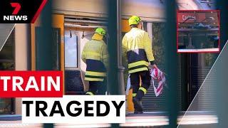 Tragic accident at Carlton station claims two lives | 7NEWS
