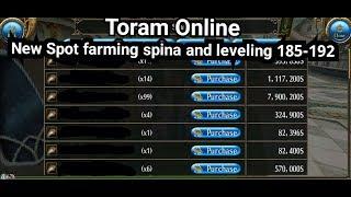 Toram Online ~ Spot Farming Spina 1~2Million In 1Day & Leveling 185~192