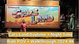 Cars Land Walkthrough 2024 + Radiator  Springs Racers - Disney California Adventure Ride [4K POV]