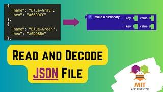 Read JSON in MIT App Inventor | How to Decode JSON File | MIT App Inventor File #json #appinventor
