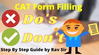 CAT 2020 Registration | How to Fill CAT form? Step by step guide tutorial by Rav Singh Ck