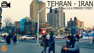 Tehran evening Walking Tour on Taleqani Street  2022 4K Walk and Talk Iran