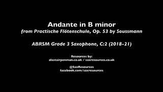 Andante in B minor by Heinrich Soussmann (ABRSM Grade 3 Saxophone)