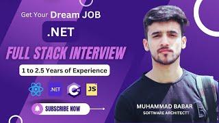 Full Stack  .NET Interview C#, Front End,  .NET,and SQL Question for Beginners | Mock Interviews