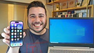 How To Transfer ANY FILE Between iPhone and Windows PC (FREE!)