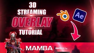 How To Make 3D Animated Overlay | Blender + After Effects Tutorial | @8bitMAMBA