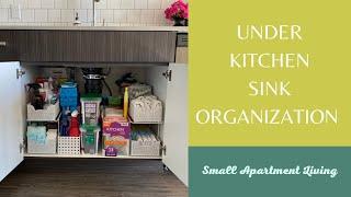 Under Kitchen Sink Organization  | Small Apartment Living | Practical and Functional | Oh So Pom