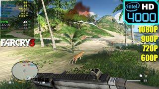 Intel HD 4000 | Far Cry 3 - 1080p, 900p, 720p, 800x600 - Low Settings