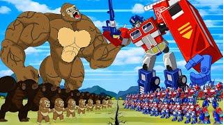 Synthetic 60 minutes] TRANSFORMERS x KONG Cartoon- S15: The King | Optimus Prime, Bumblebee , ARCEE
