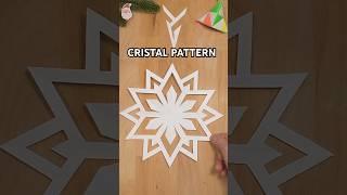 DIY CAPTIVATING CRYSTAL PATTERN | EASY PAPER SNOWFLAKE STEP BY STEP INCL ART