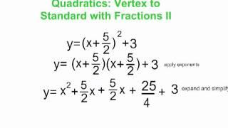 Vetex to Standard With Fractions II