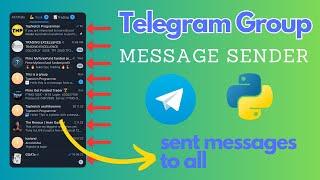 How to send messages in a lot of Telegram Groups automatically (Telegram DM Group Bot)