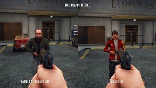 GTA 5 NaturalVision Evolved - Hide Weapon Reticle and Damage Overlay (Comparison)