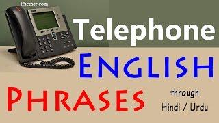 Important Telephone phrases in English - Speak English fluently on the phone through Hindi and Urdu