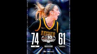 Caitlin Clark cheers Iowa on, as Lucy Olsen, Ava Heiden spark Hawkeyes past Michigan State, 74-61