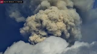 Nov 1, 2024:  Significant Eruption of Popocatépetl Volcano,  Mexico in 4K Ultra HD