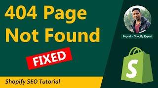 How to Fix 404 Page Not Found on Shopify  Shopify SEO