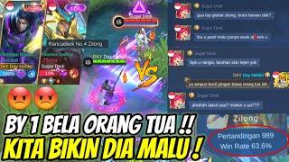 BOCIL SOMBONG NANTANG BY 1 SAMPE HINA ORG TUA! TARUHAN SKIN LEGEND! KITA HAJAR SAMPE MALU