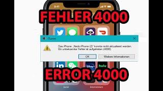 SO behebt ihr IPHONE-Fehler 4000!!! | How to REALLY Fix IPHONE ERROR 4000