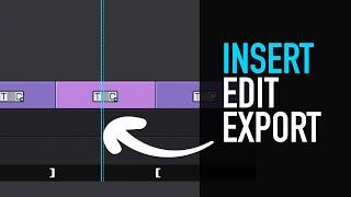 Insert Edit Export to File (MXF OP1a) - Avid Media Composer Tutorial