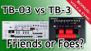 Roland TB-03 vs TB-3 - Bonus: Volca Kick sync to TB-03