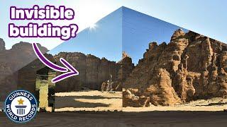 Incredible mirrored building looks invisible - Guinness World Records