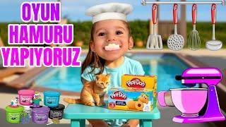 OYUN HAMURU YAPIYORUZ - Playdoh Oyun Hamuru Yapma Setini Deniyoruz #playdoh #oyunhamuru