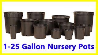 1-25 Gallon Plastic Plant Pots Supplier #nurserypots #flowerpots #plasticpots