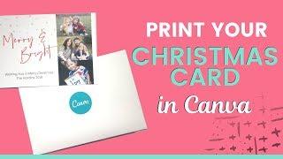 Print Christmas Cards with Canva | Review of Canva Printing