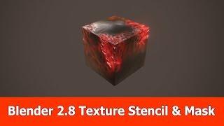 Blender 2.8 Tutorial : Texture Painting with Stencil & Mask