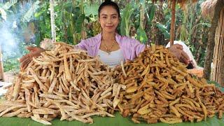 Wow amazing cooking Taro and Potato crispy recipe