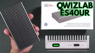 QWIIZLAB ES40UR USB 4 40Gbps NVME Enclosure - Speed testing