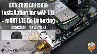 How to Install an External Antenna for MikroTik wAP LTE + mANT LTE 5o Unboxing (Tagalog)