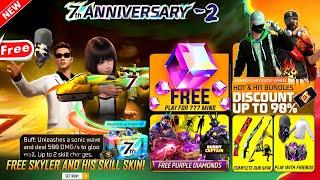 7th Anni. Phase 2 Rewards | Free Fire New Event | Ff New Event Today | Upcoming events in free fire